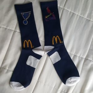 Cardinals and blues socks